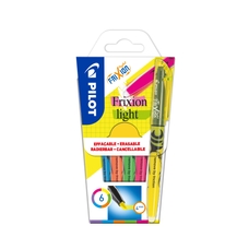 Frixion Light Highlighter Pens - Wallet of 6